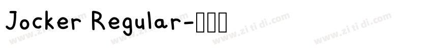 Jocker Regular字体转换